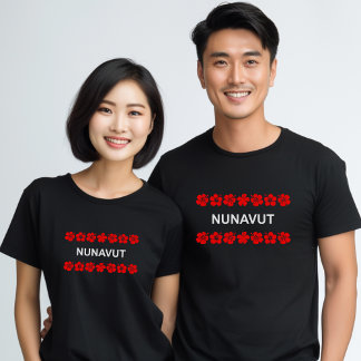 Nunavut Aloha Bands Red Dark Color T-Shirt