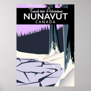 Nunavut Canada Travel poster