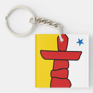 NUNAVUT Flag Key Ring