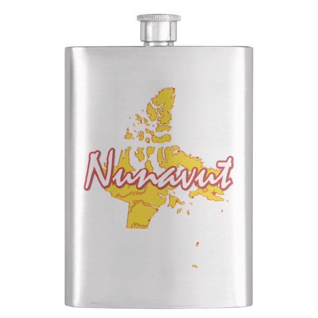 Nunavut Hip Flask (Front)