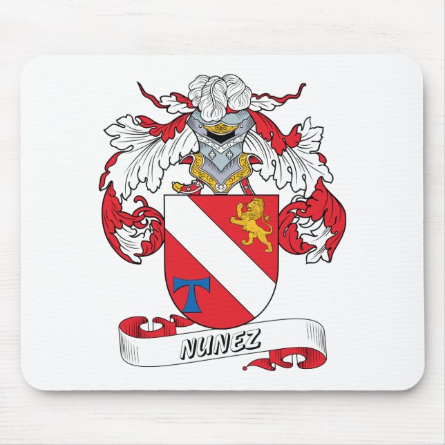 Nunez Family Crest Mouse Mat (Front)