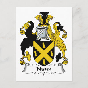 Nunn Family Crest Postcard