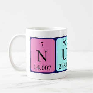 Nuno periodic table name mug