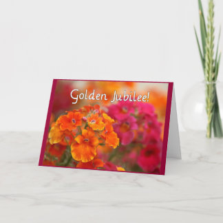 Nuns 50th Jubilee--Floral Design Gifts Card