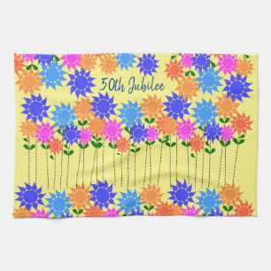 Nuns 50th Jubilee Floral  Towel