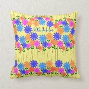 Nuns 50th Jubilee Floral Towel Cushion