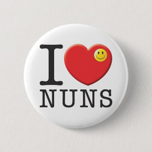 Nuns 6 Cm Round Badge