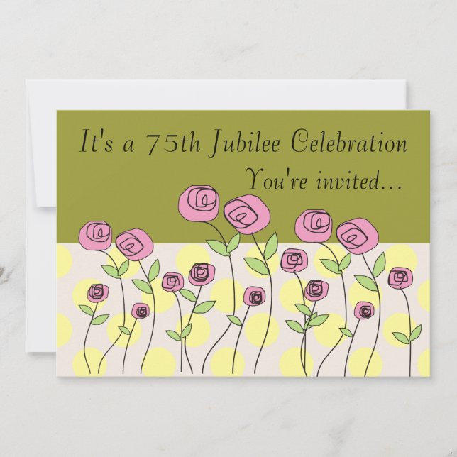 Nuns 75th Jubilee Celebration Invitations (Front)
