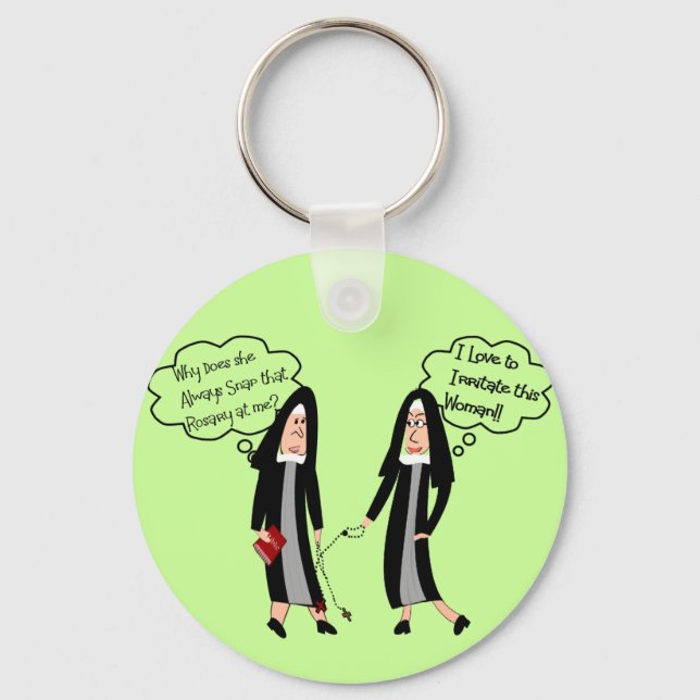 Nuns "Extreme Irritation" Gifts Key Ring (Front)