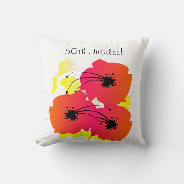 Nuns Golden 50th Jubilee Tote Bag Big Flowers Cushion (Front)