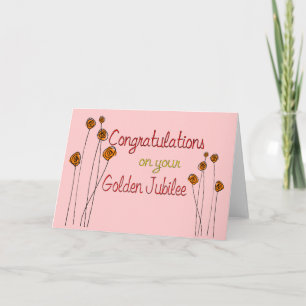 Nuns Golden Jubilee (50th Anniversary) Gifts Card