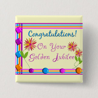 Nuns Golden Jubilee Gifts 15 Cm Square Badge