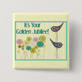 Nuns Golden Jubilee Gifts 15 Cm Square Badge