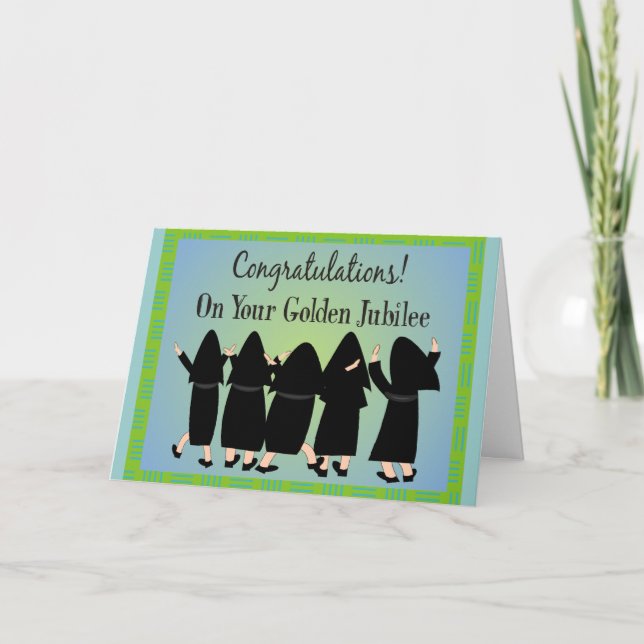 Nuns Golden Jubilee Gifts Card (Front)