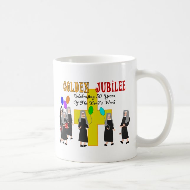 Nuns Golden Jubilee Gifts Coffee Mug (Right)