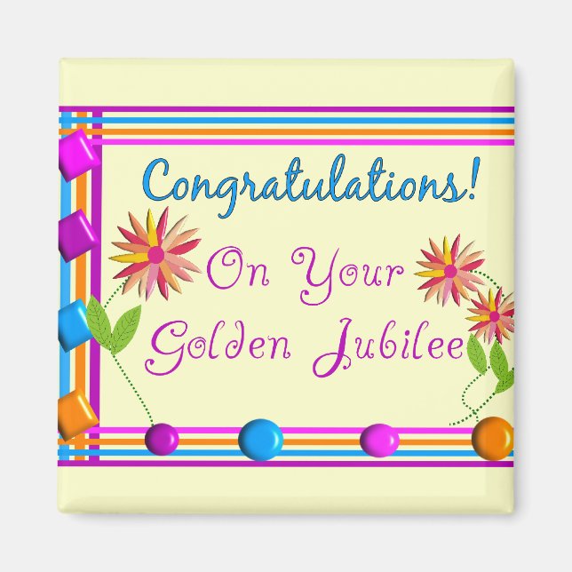 Nuns Golden Jubilee Gifts Magnet (Front)