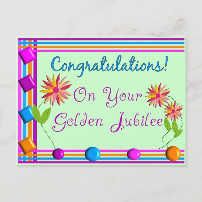 Nuns Golden Jubilee Gifts Postcard (Front)