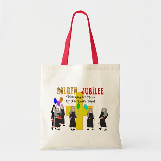 Nuns Golden Jubilee Gifts Tote Bag (Front)