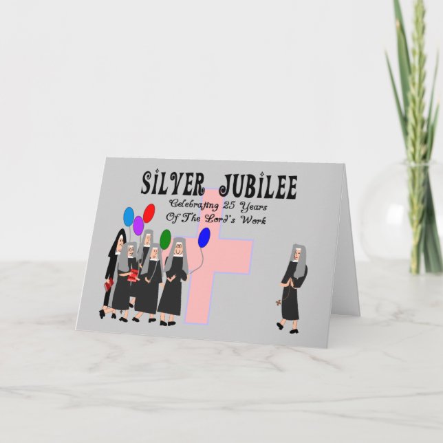 Nuns Silver Jubilee Gifts Card (Front)