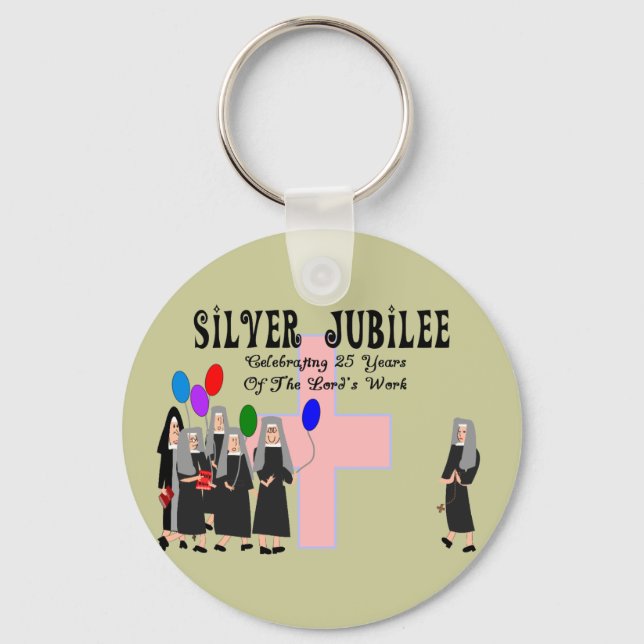 Nuns Silver Jubilee Gifts Key Ring (Front)