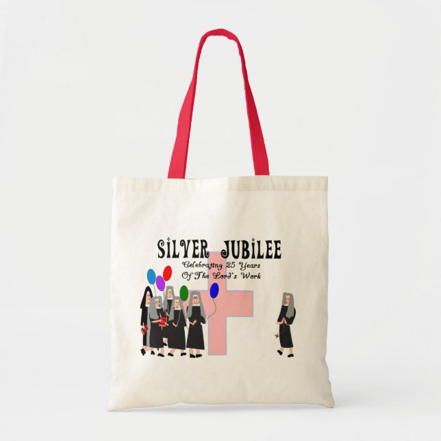 Nuns Silver Jubilee Gifts Tote Bag (Front)