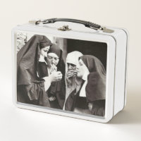 Nuns Smoking Vintage Photograph