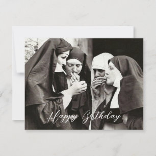Nuns Smoking Vintage Photography 