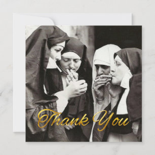 Nuns Smoking Vintage Photography