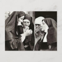 Nuns Smoking Vintage Photography