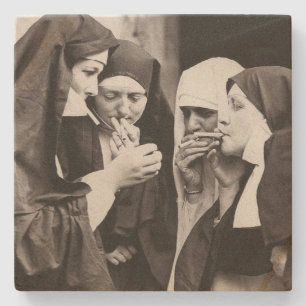 Nuns stone coaster