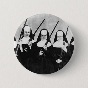 Nuns With Guns 6 Cm Round Badge