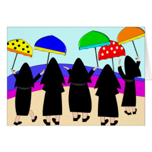 Nuns With Umbrellas "Expecting Rain"