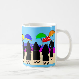 Nuns With Umbrellas "Expecting Rain" Coffee Mug