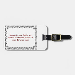 Nupperime de Gallia huc volavi! Luggage Tag