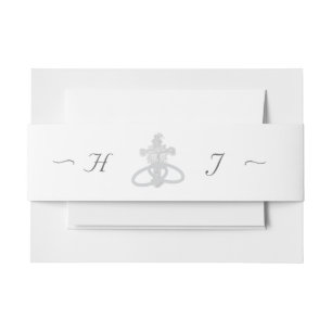 Nuptial Grace Catholic Wedding Invitation Belly Band