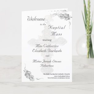 Nuptial Rose Traditional Catholic Wedding Programme