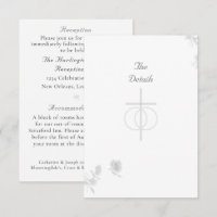 Nuptial Unity Catholic Wedding Invitation