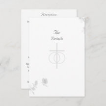 Nuptial Unity Catholic Wedding Invitation