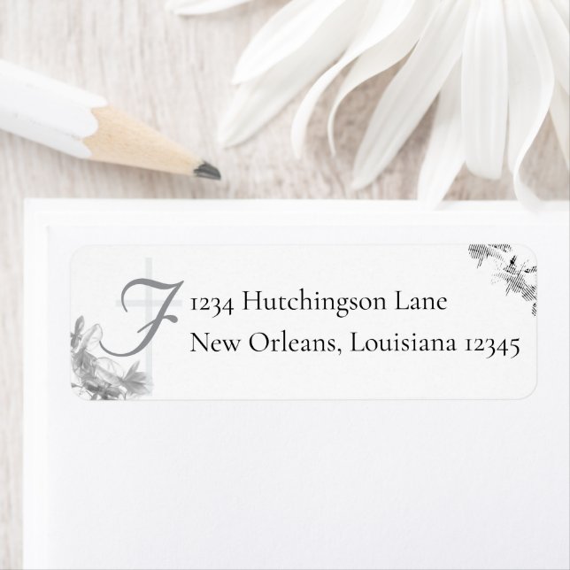 Nuptial Unity Wedding Monogrammed Return Address (Insitu)