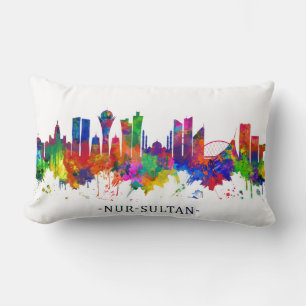 Nur-Sultan Kazakhstan Skyline Lumbar Cushion