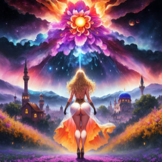 Nura - A Colourful Oasis: The Art of Self-Discover Canvas Print