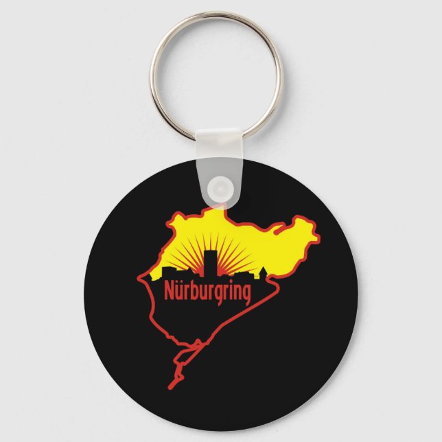 Nurburgring Nordschleife race track, Germany Key Ring (Front)