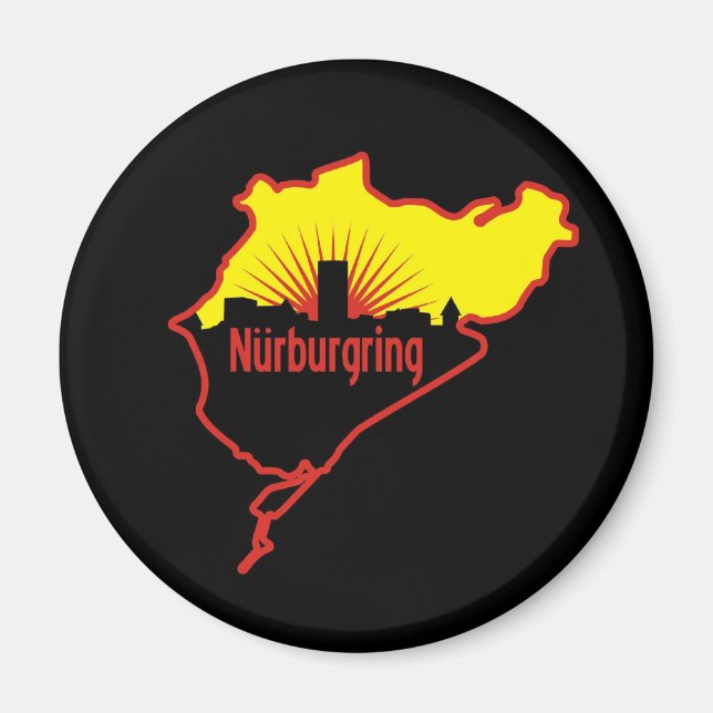 Nurburgring Nordschleife race track, Germany Magnet (Front)