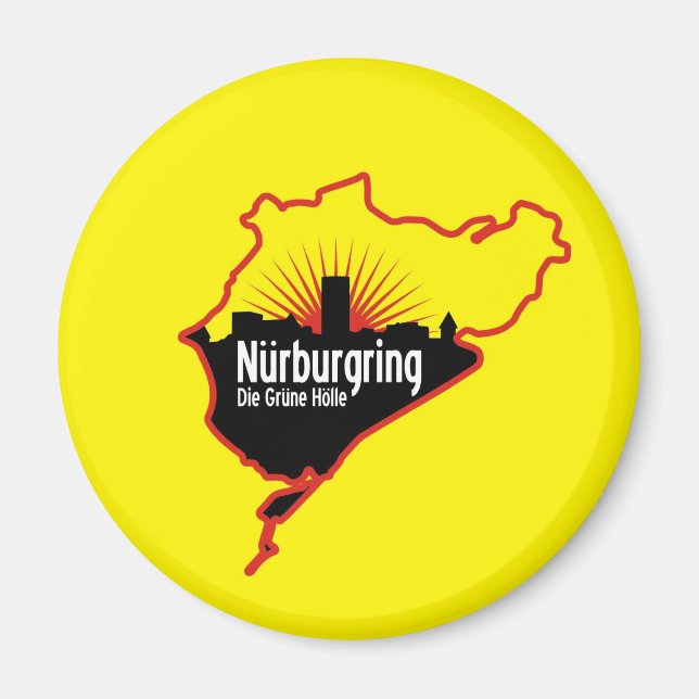 Nurburgring Nordschleife race track, Germany Magnet (Front)