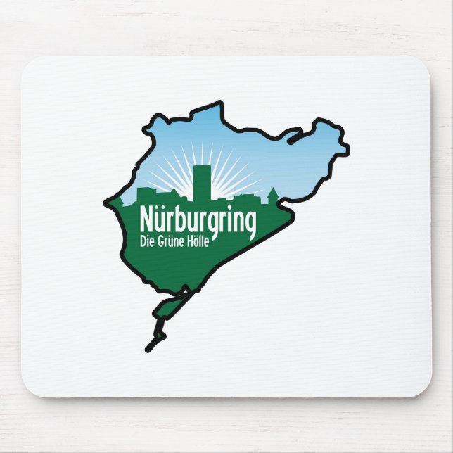 Nurburgring Nordschleife race track, Germany Mouse Mat (Front)