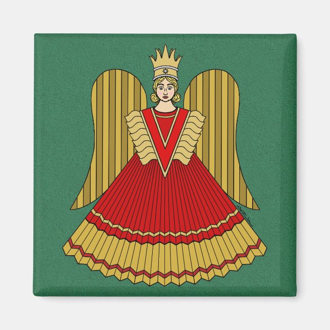 Nuremberg Christmas Angel Magnet (Front)