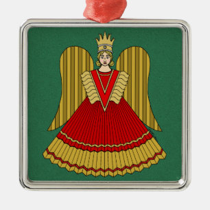 Nuremberg Christmas Angel Metal Tree Decoration