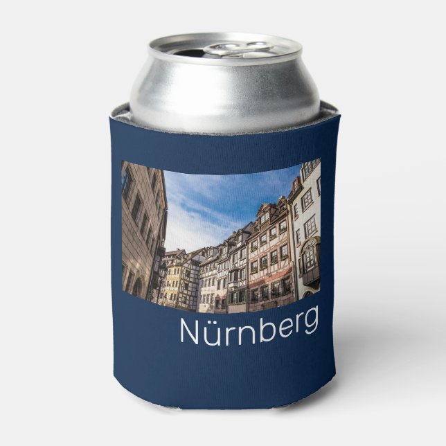 Nuremberg Cityscape Bavaria Germany Souvenir Can Cooler (Can Front)