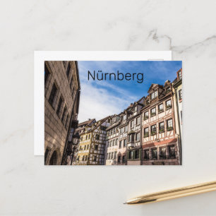 Nuremberg Cityscape Bavaria Germany Souvenir Holiday Postcard
