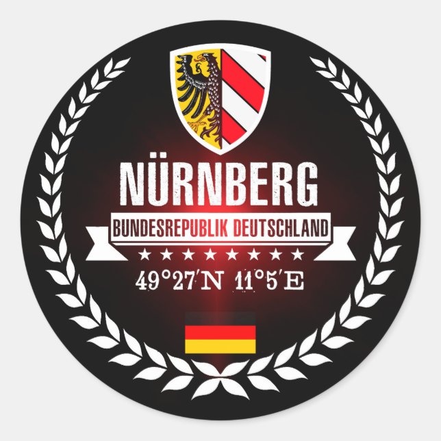 Nuremberg Classic Round Sticker (Front)